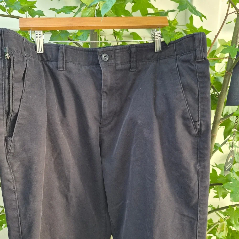 Eddie Bauer Mens Black Performance Pants 40x34 Gorpcore Minimalist Utility
